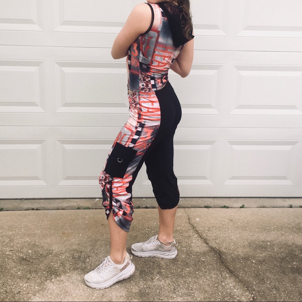 ⚫️Black and Red Hip Hop Costume